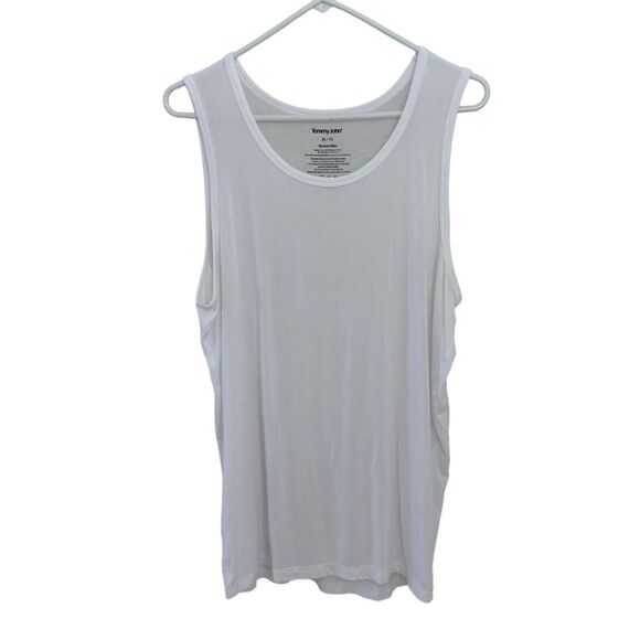 Tommy John Womens Second Skin White Tank Top Loose Fit Sz XL - Picture 1 of 7